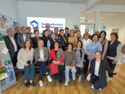 FHM Bielefeld Hosts Central Asian Delegation for Study Visit on Sustainable Business and Climate Management